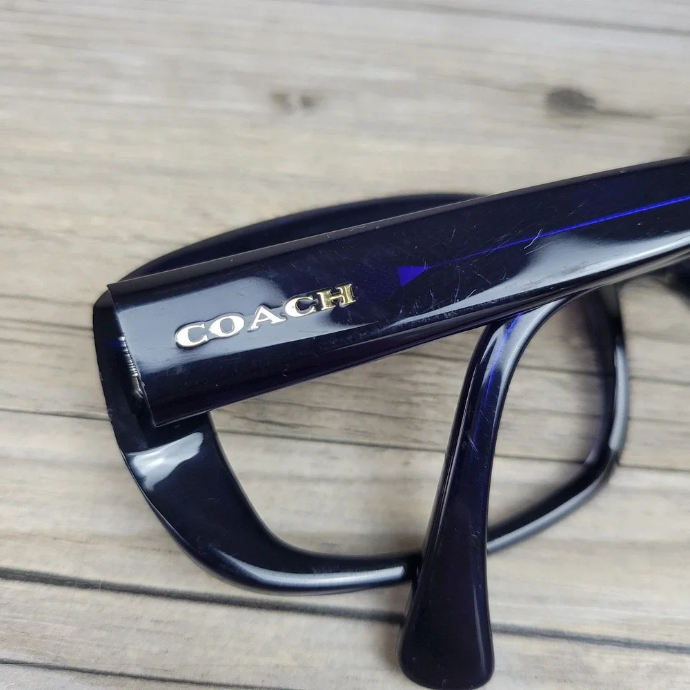 Coach Eyeglass Frames HC 8161 L146 51104L Navy Signature C Logo Womens 55-18-135